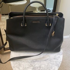 Michael Kors Savannah XL Satchel Black EUC
